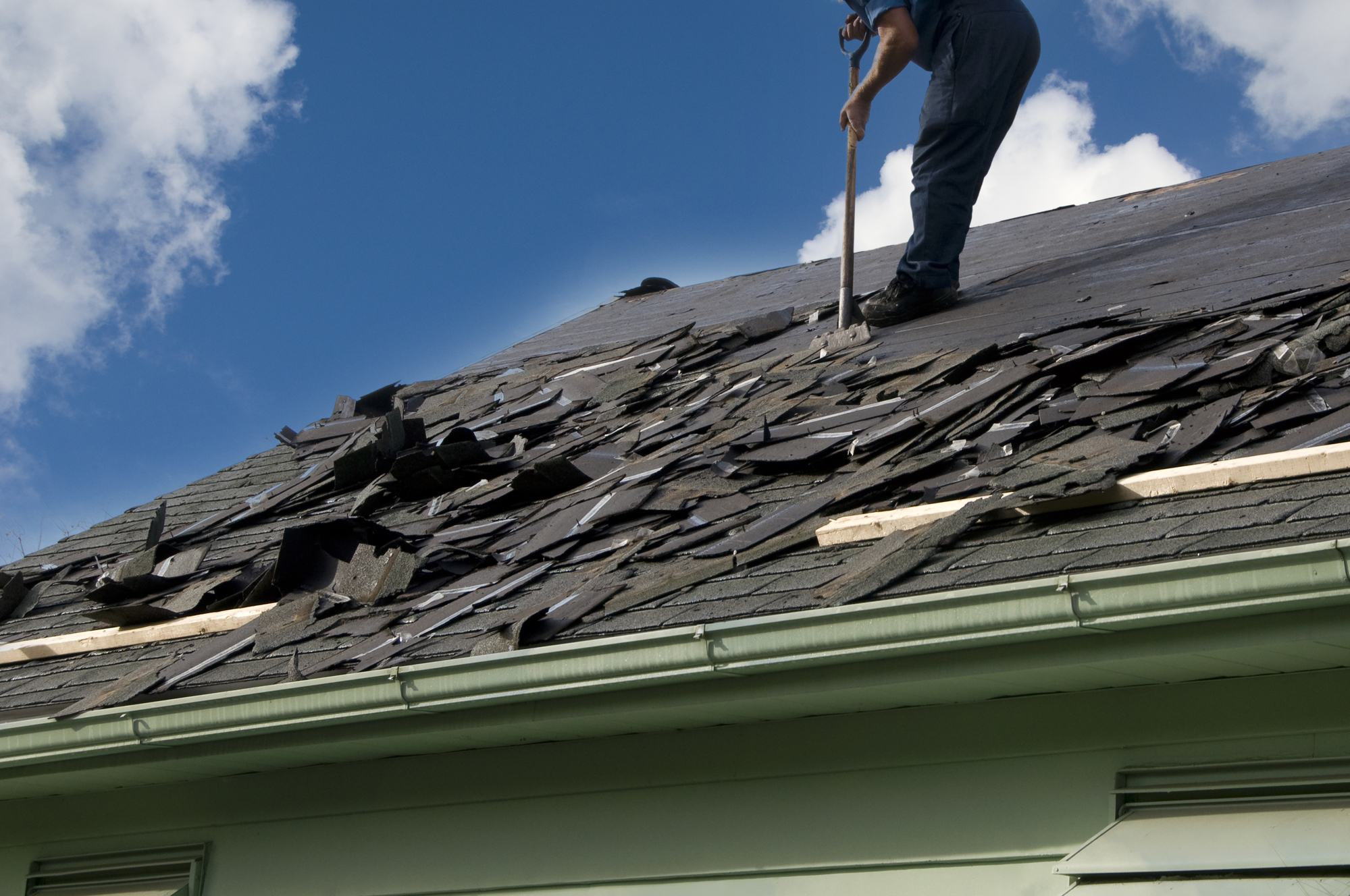 Roof repair from hail damage